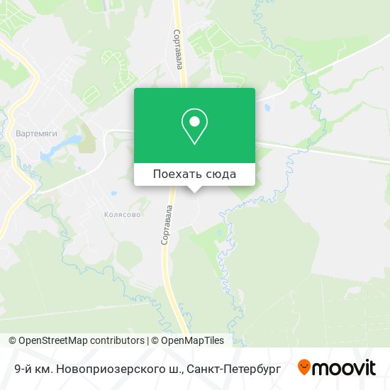 Карта 9-й км. Новоприозерского ш.