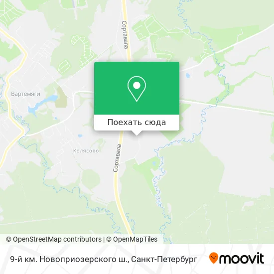 Карта 9-й км. Новоприозерского ш.