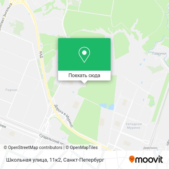 Карта Школьная улица, 11к2
