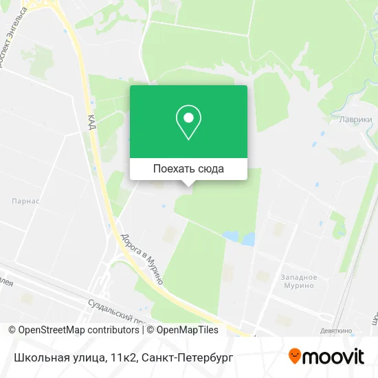 Карта Школьная улица, 11к2