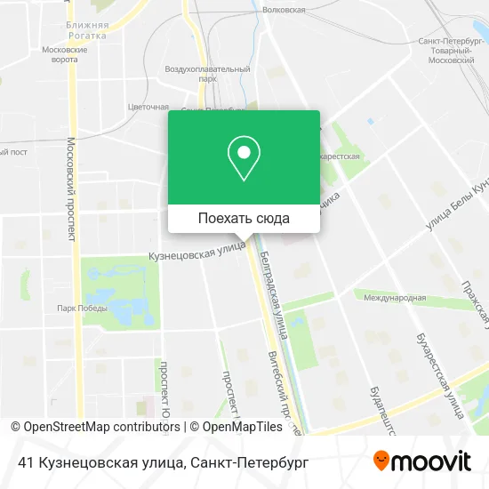 Карта 41 Кузнецовская улица