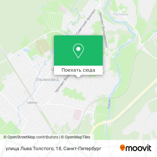 Карта улица Льва Толстого, 18