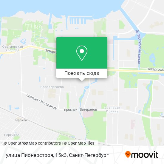 Карта улица Пионерстроя, 15к3