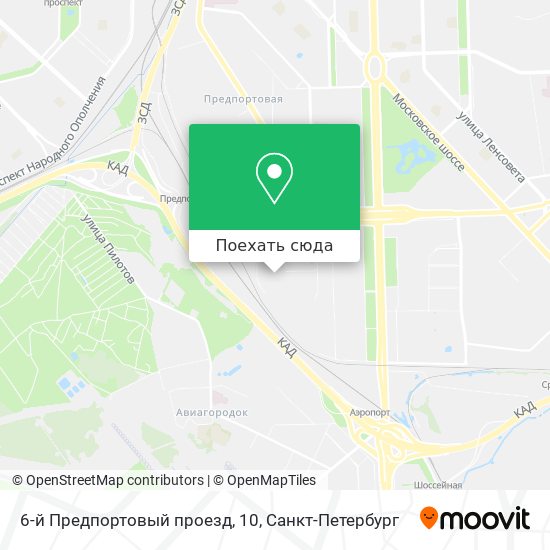 Карта 6-й Предпортовый проезд, 10