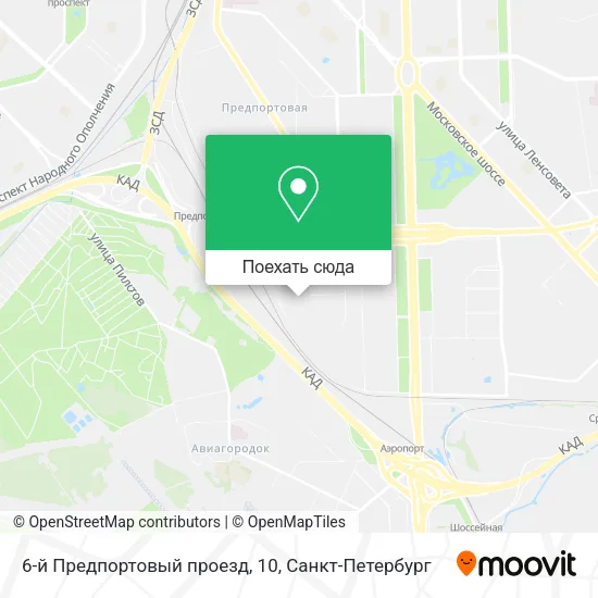 Карта 6-й Предпортовый проезд, 10