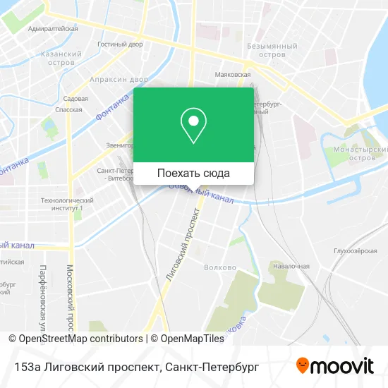 Карта 153а Лиговский проспект