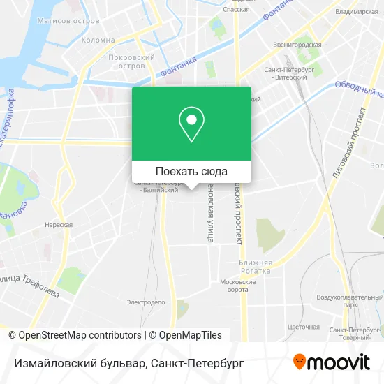 Карта Измайловский бульвар