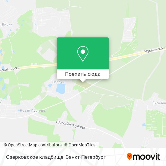 Карта Озерковское кладбище