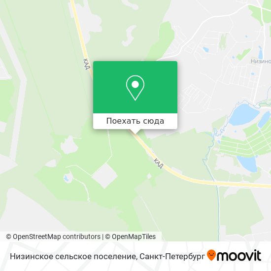 Карта Низинское сельское поселение