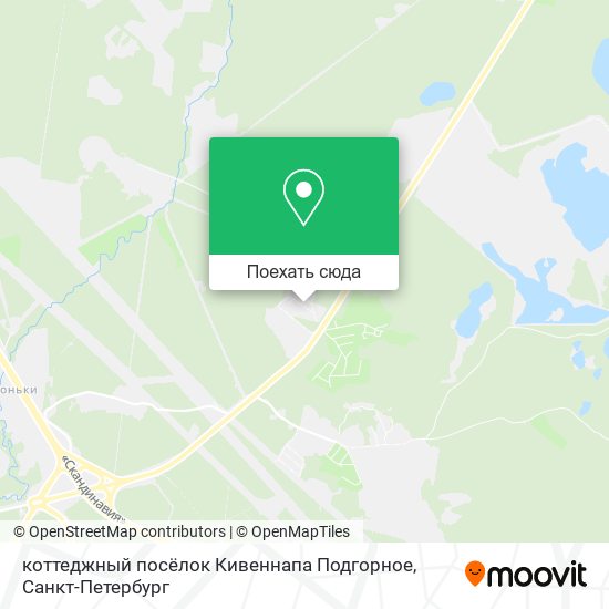Карта коттеджный посёлок Кивеннапа Подгорное