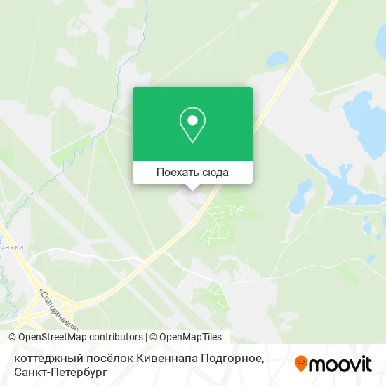 Карта коттеджный посёлок Кивеннапа Подгорное