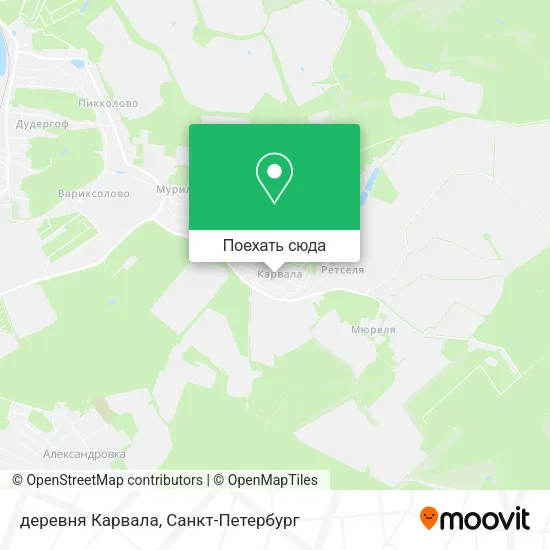 Карта деревня Карвала