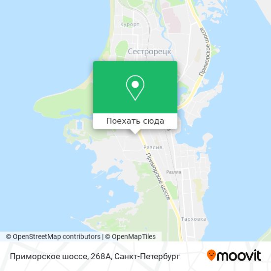 Карта Приморское шоссе, 268А