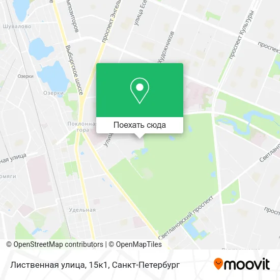 Карта Лиственная улица, 15к1