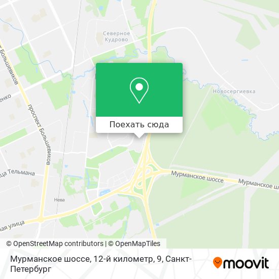 Карта Мурманское шоссе, 12-й километр, 9