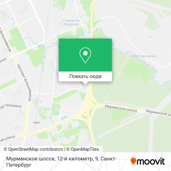 Карта Мурманское шоссе, 12-й километр, 9