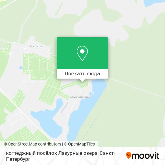 Карта коттеджный посёлок Лазурные озера