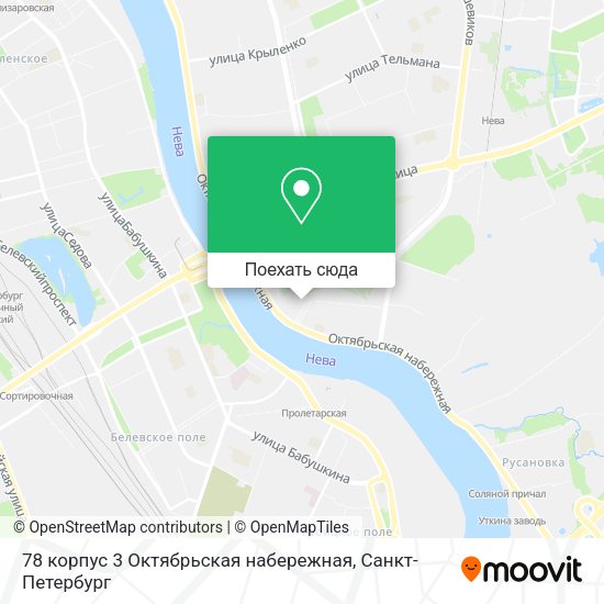 Карта 78 корпус 3 Октябрьская набережная