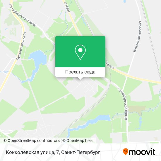 Карта Кокколевская улица, 7