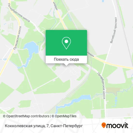 Карта Кокколевская улица, 7