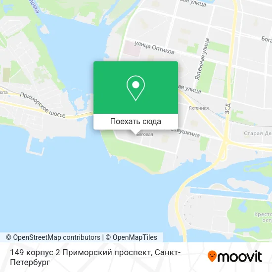 Карта 149 корпус 2 Приморский проспект