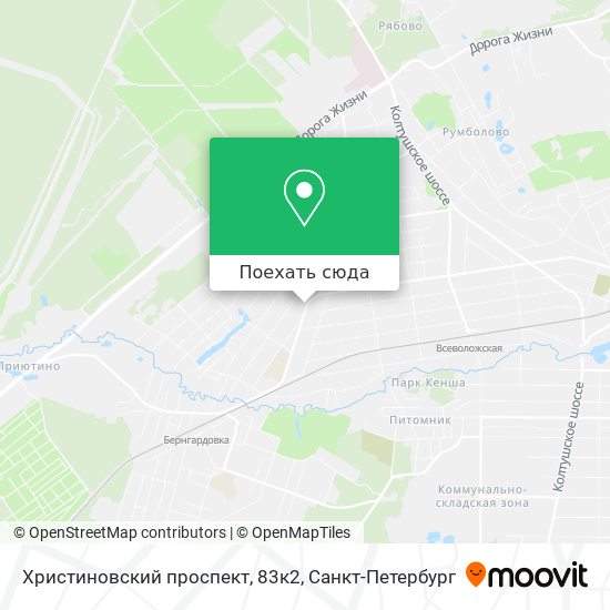 Карта Христиновский проспект, 83к2