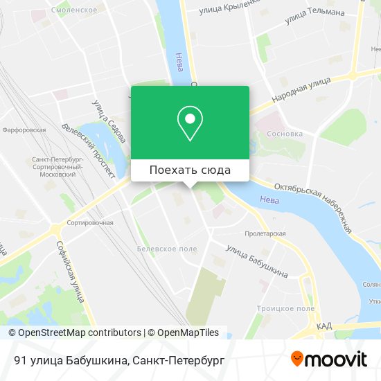 Карта 91 улица Бабушкина
