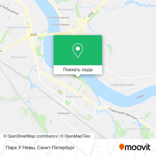 Карта Парк У Невы