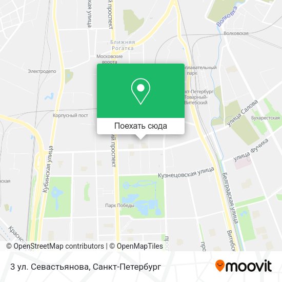 Карта 3 ул. Севастьянова