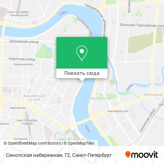 Карта Синопская набережная, 72