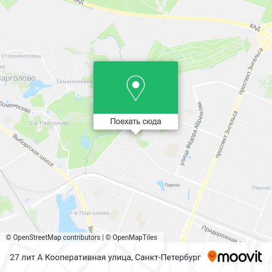 Карта 27 лит А Кооперативная улица