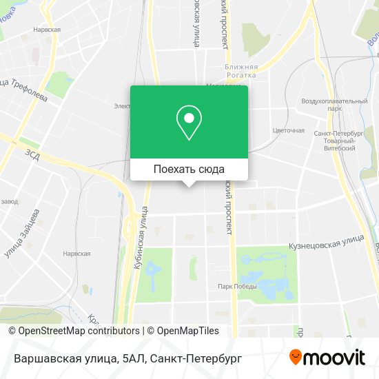 Карта Варшавская улица, 5АЛ