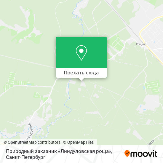Карта Природный заказник «Линдуловская роща»
