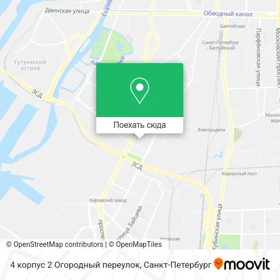 Карта 4 корпус 2 Огородный переулок