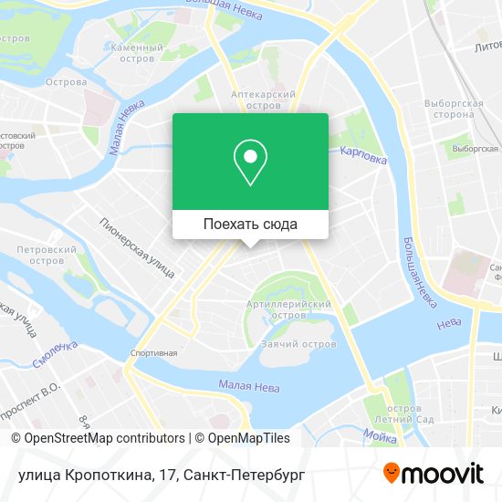 Карта улица Кропоткина, 17