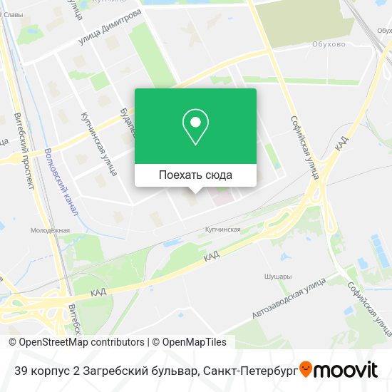 Карта 39 корпус 2 Загребский бульвар