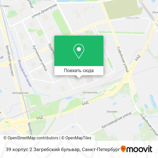 Карта 39 корпус 2 Загребский бульвар