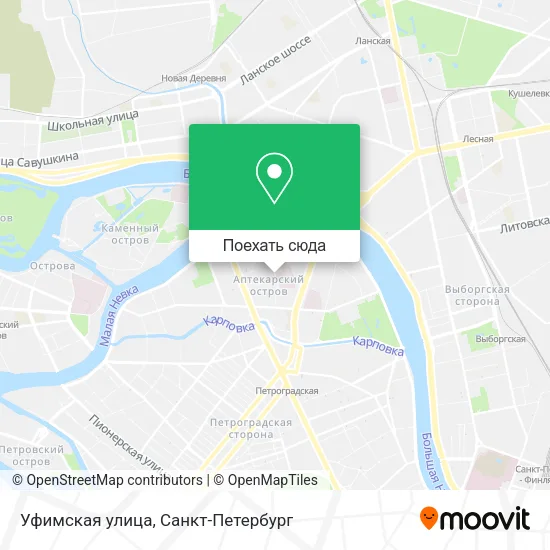 Карта Уфимская улица