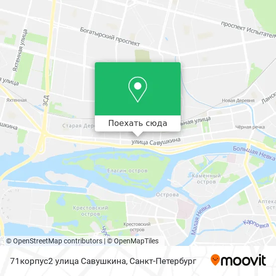 Карта 71корпус2 улица Савушкина