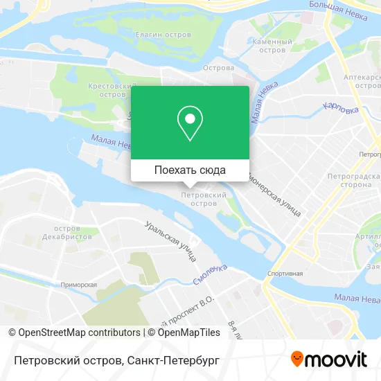 Карта Петровский остров