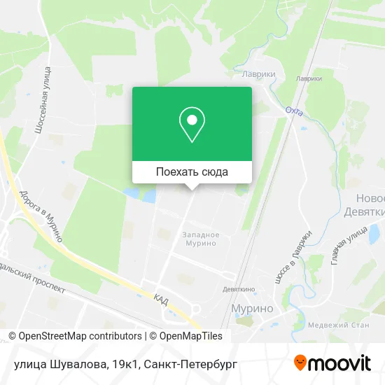 Карта улица Шувалова, 19к1
