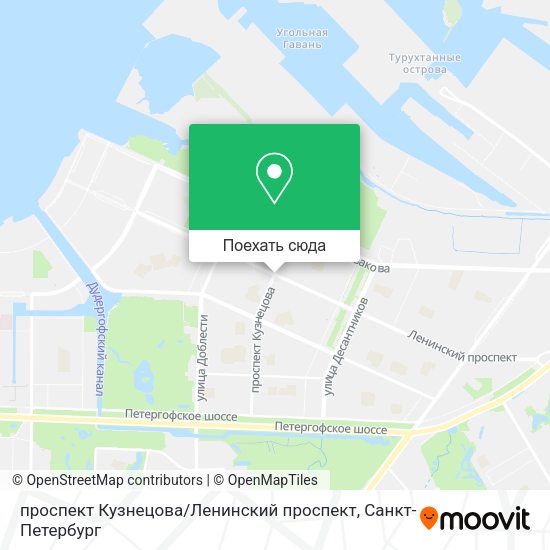 Карта проспект Кузнецова / Ленинский проспект