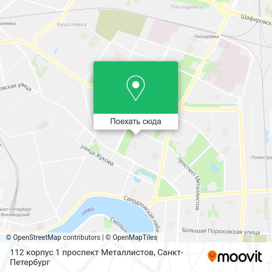 Карта 112 корпус 1 проспект Металлистов