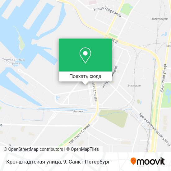 Карта Кронштадтская улица, 9