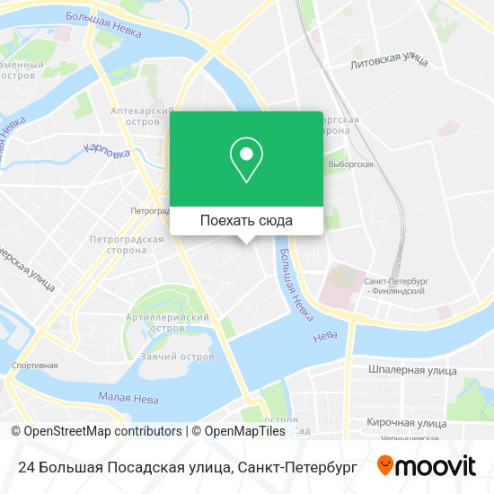 Карта 24 Большая Посадская улица