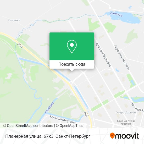 Карта Планерная улица, 67к3