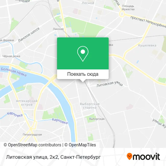 Карта Литовская улица, 2к2