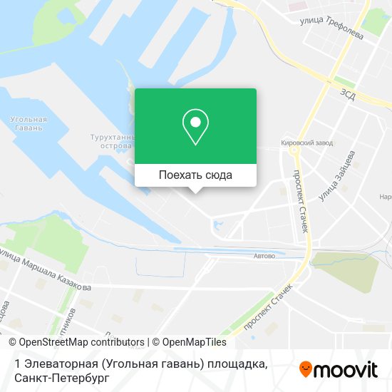 Карта 1 Элеваторная (Угольная гавань) площадка