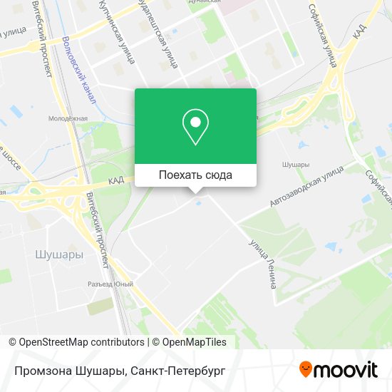 Карта Промзона Шушары