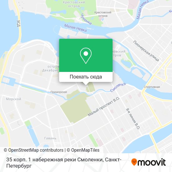 Карта 35 корп. 1 набережная реки Смоленки